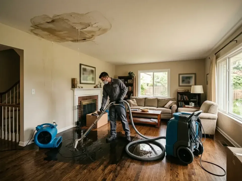 attic-pipe-burst-ceiling-drip-008 — frequently asked questions, Water Damage Restoration & Carpet Care in Newbern, TN